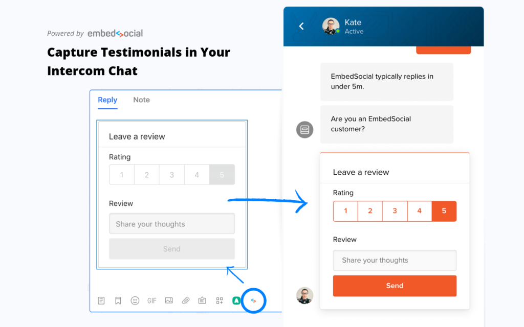 embedsocial intercom app