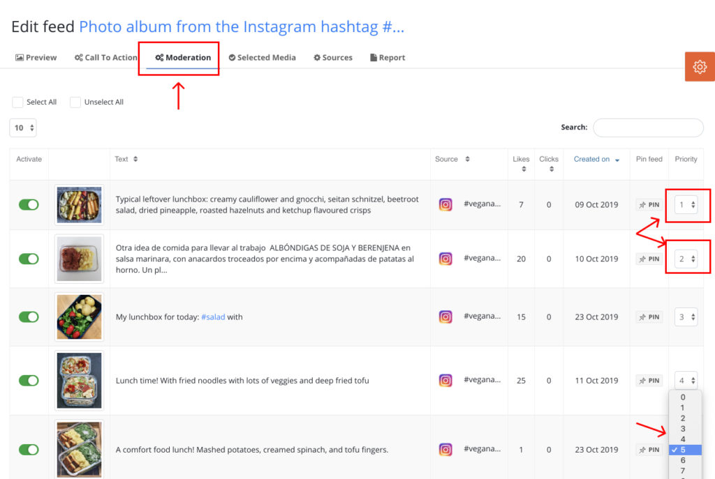 priority posts in feed