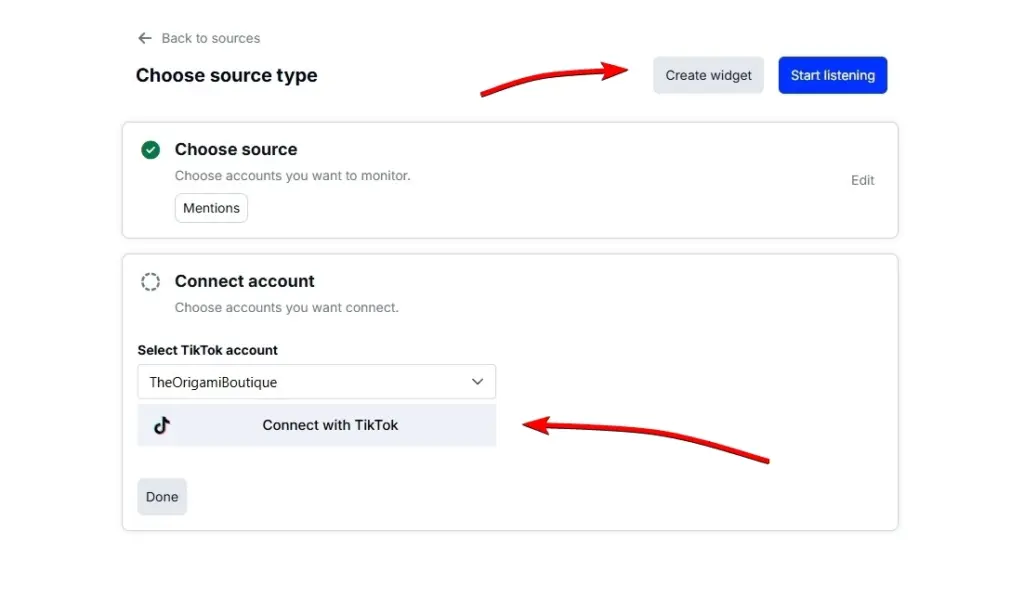 adding a new tiktok source in embedsocial