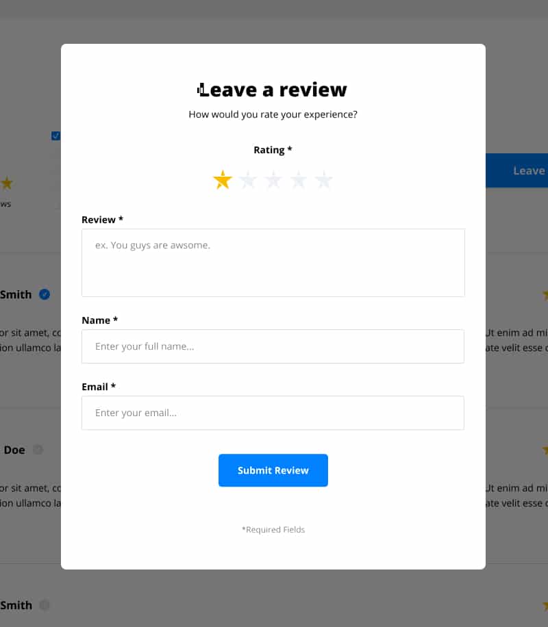 Leave Us A Review Template