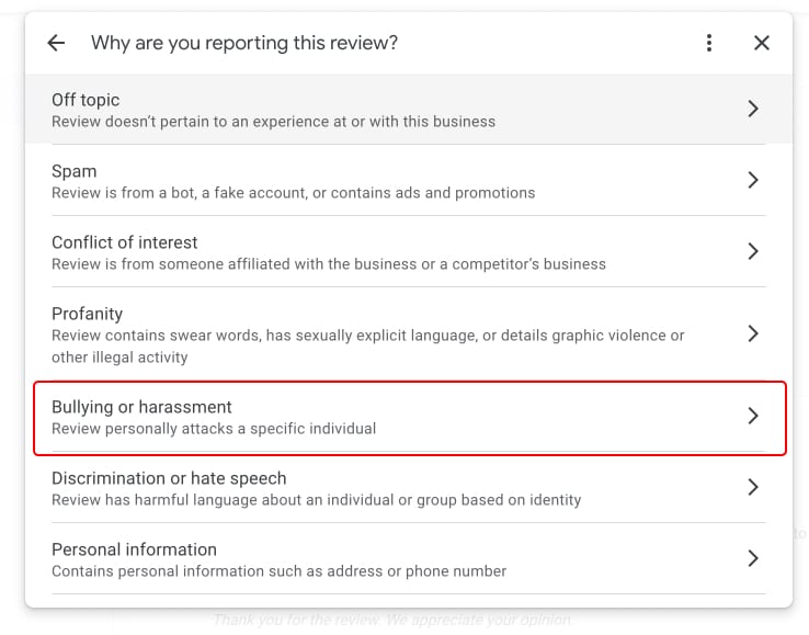 reasons to report google reviews