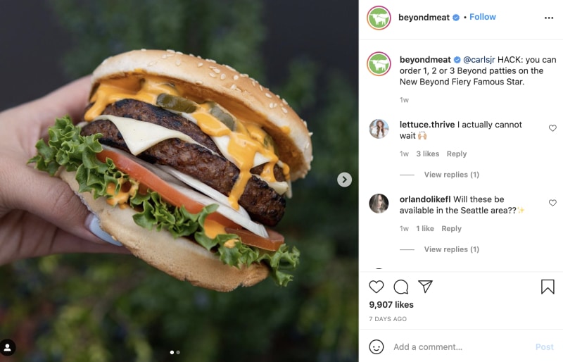 food industry instagram marketing tips