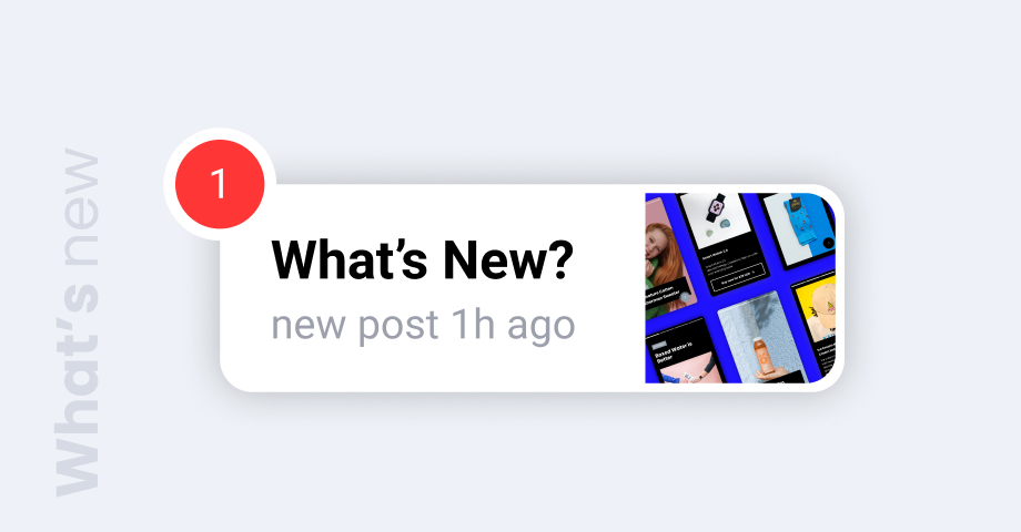 notifications widget what's new
