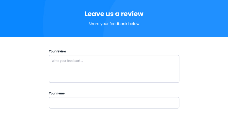 general feedback form