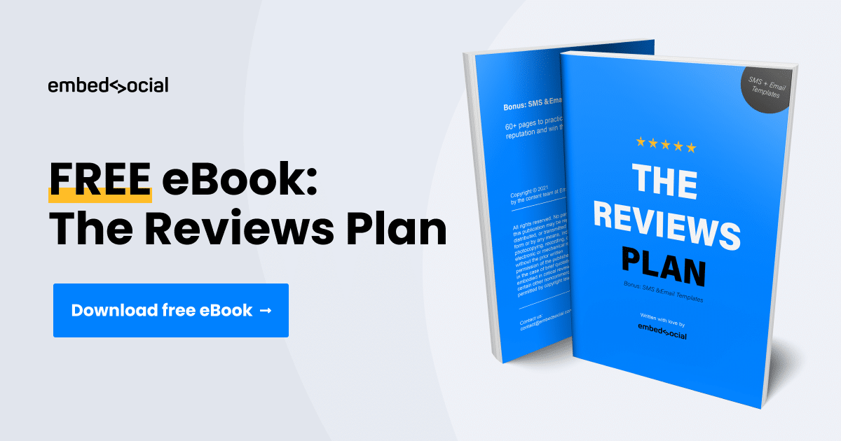 The Online Reviews Plan eBook + Free SMS and Email Templates