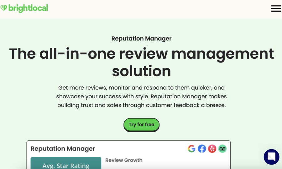 Brightlocal reviews management