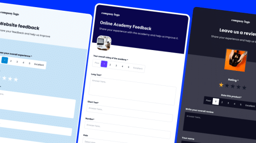 feedback forms templates