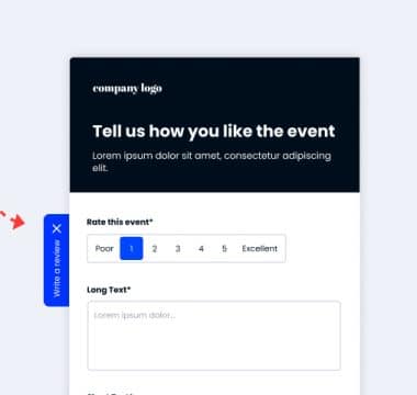 Fixed tab button