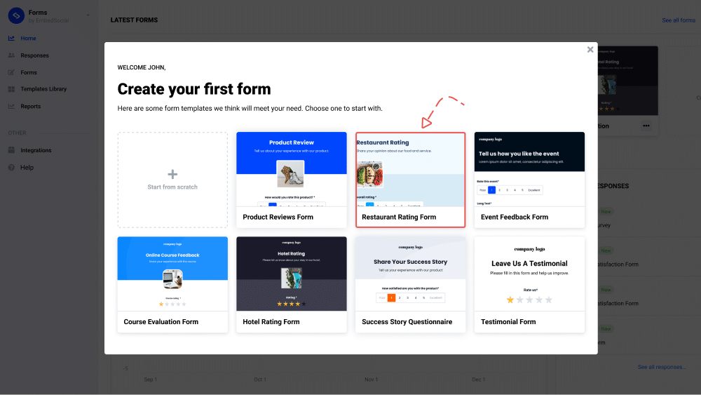 forms templates library