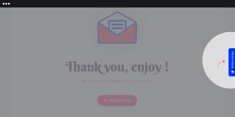 Fixed feedback button on thank you page