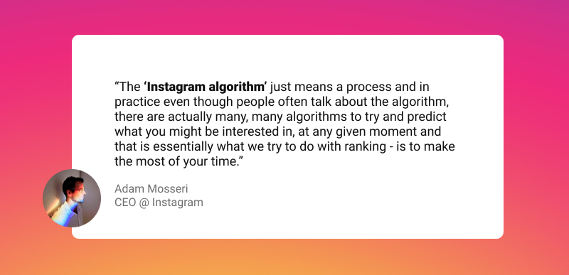 Adam Mosseri Instagram CEO quote