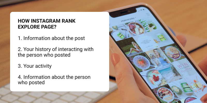 Instagram explore page ranking factors