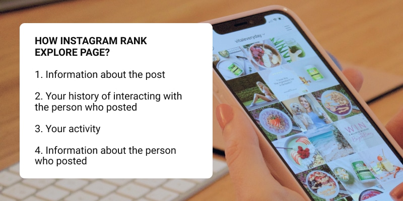 Instagram explore page ranking factors