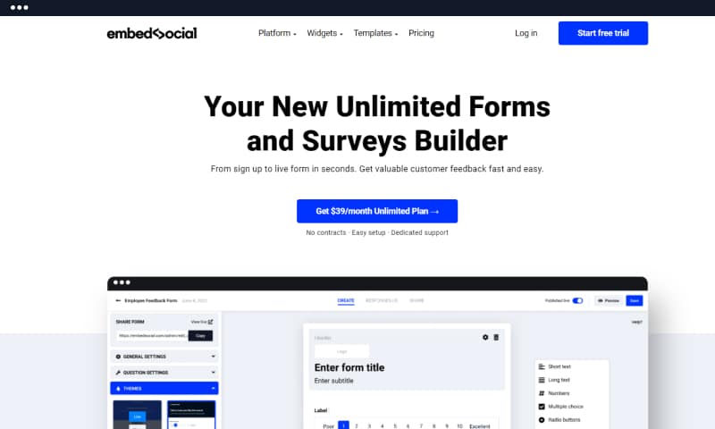 online form builder