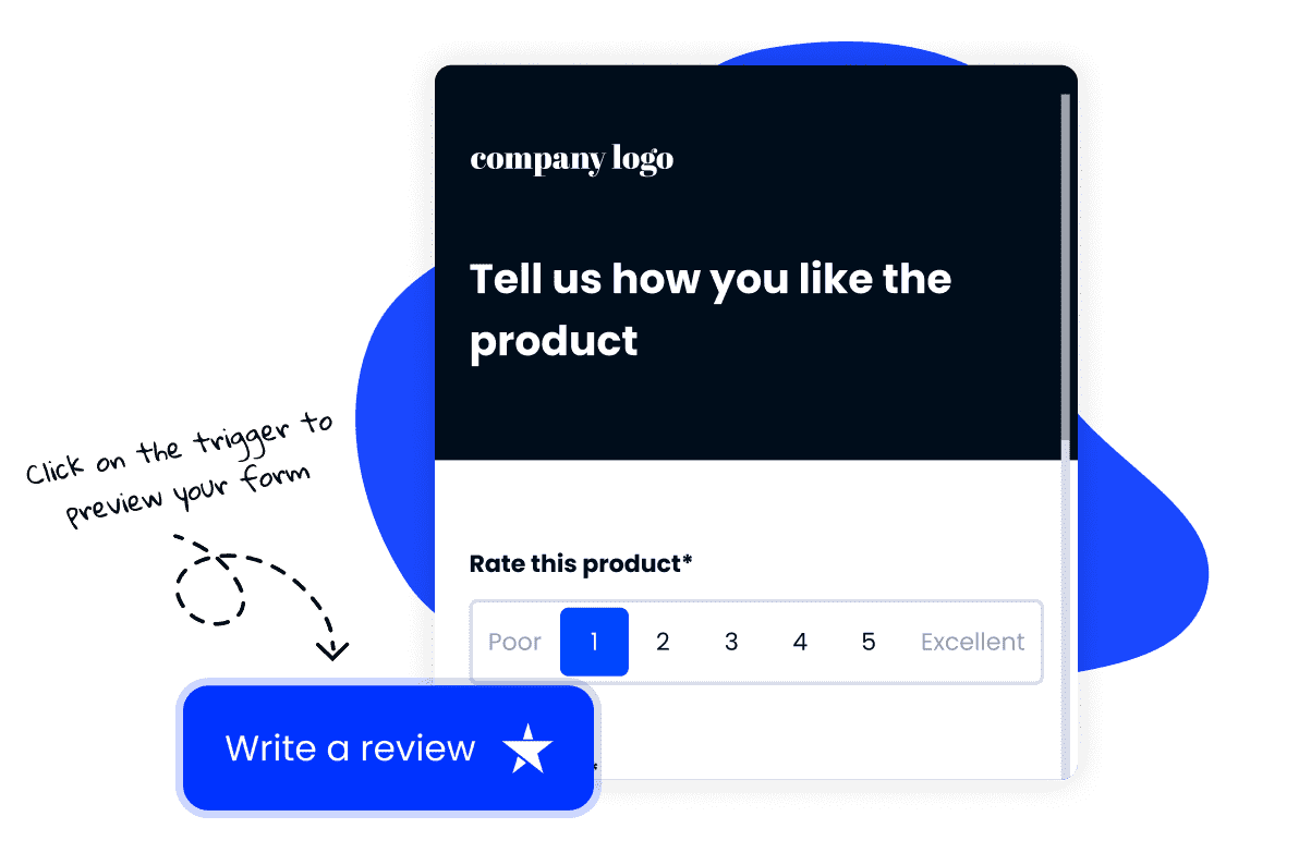 embed reviews collect form