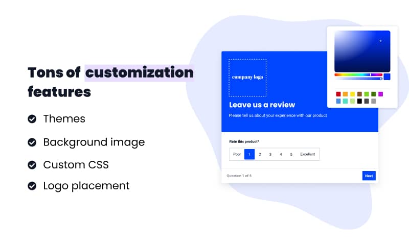 advance features to customize forms