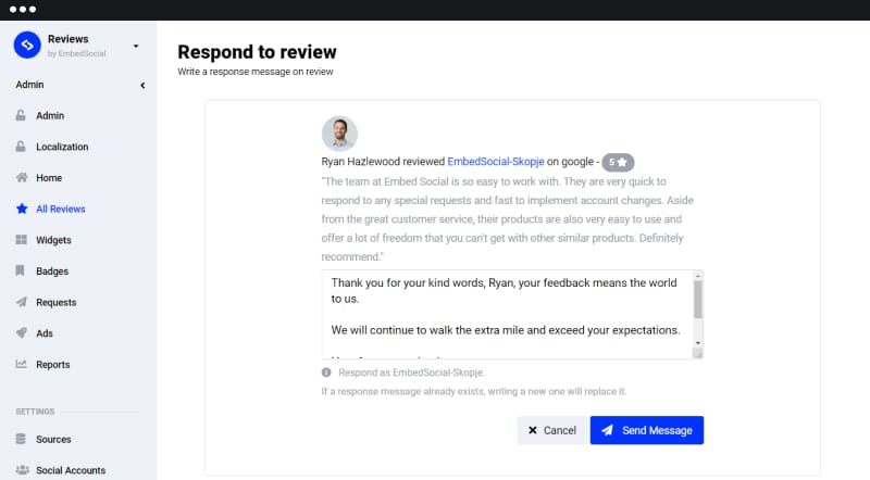 review responder