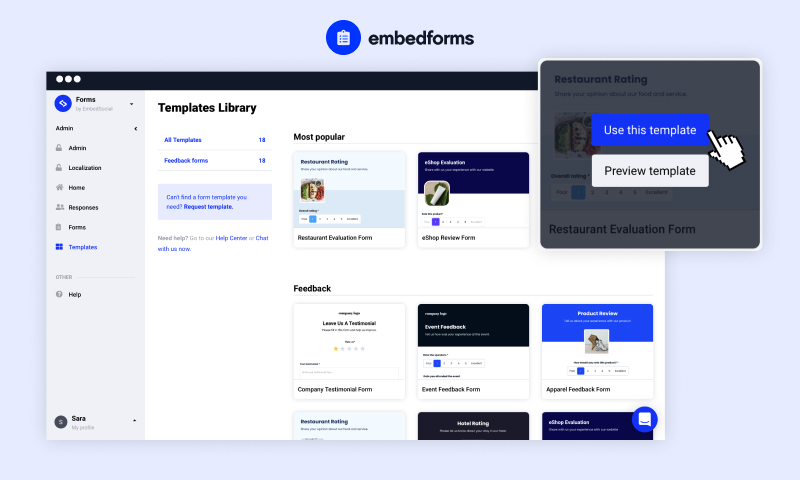 EmbedForms preview