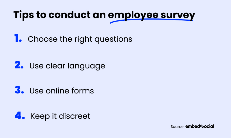 employee satisfaction survey tips