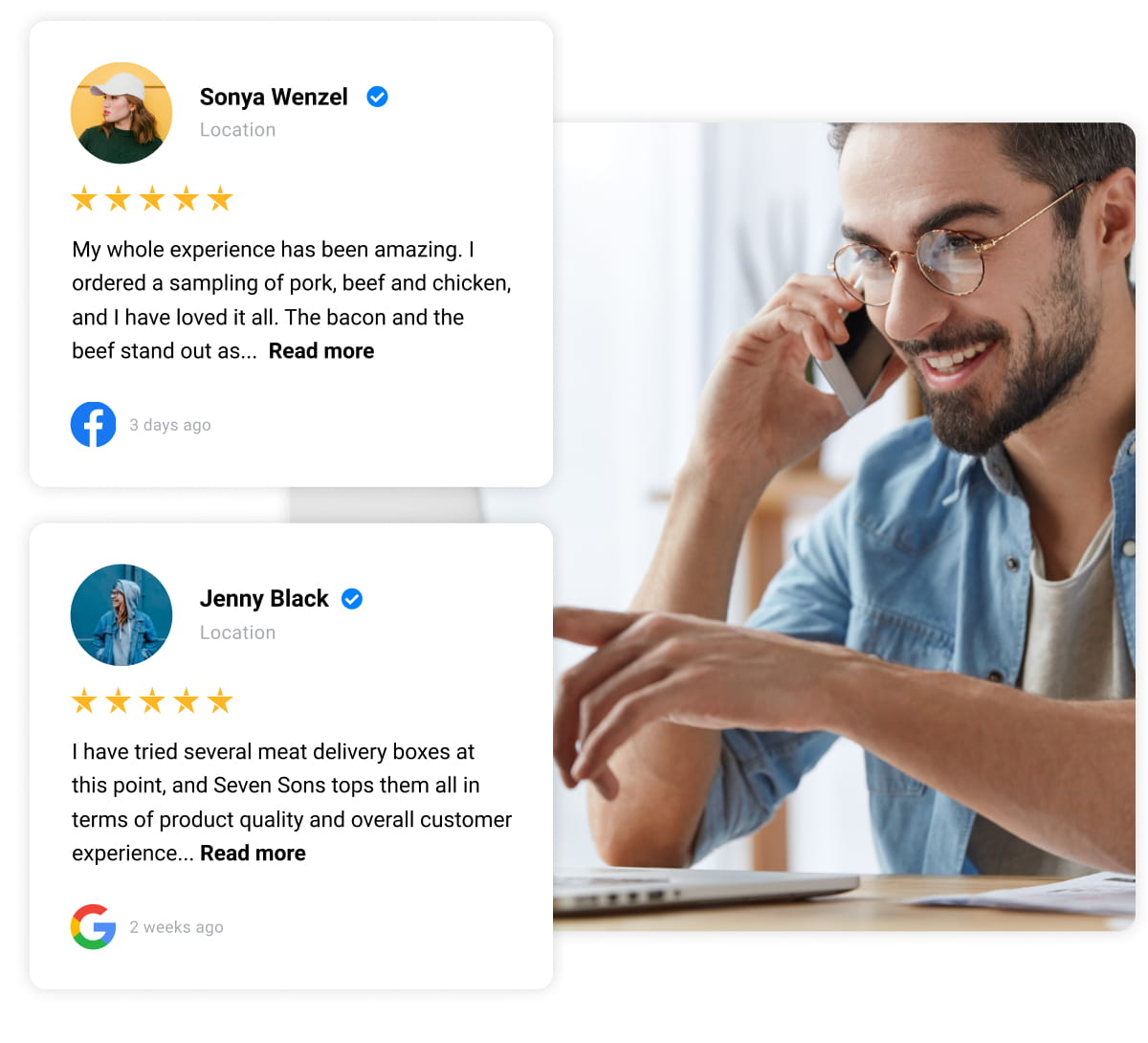 google and facebook reviews ugc platform