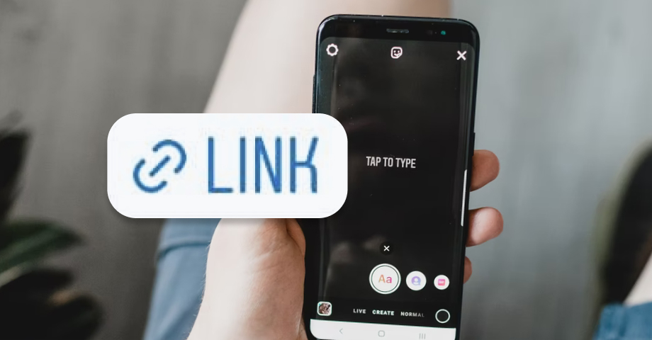 add link on a instagram story