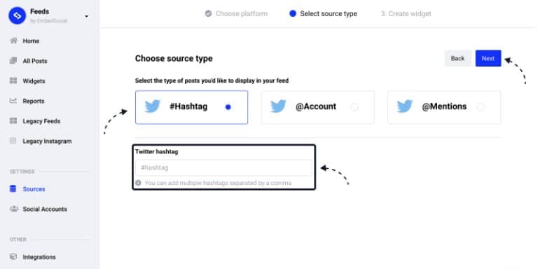 How To Embed Twitter Hashtag Feeds On Any Website Embedsocial 