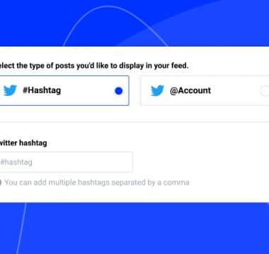 twitter hashtag widget for website