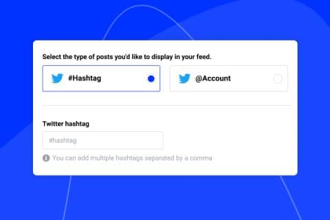 twitter hashtag widget for website