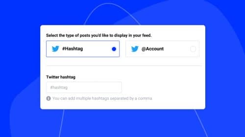 twitter hashtag widget for website