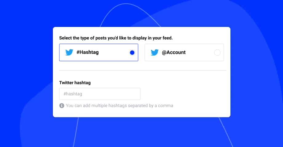 twitter hashtag widget for website