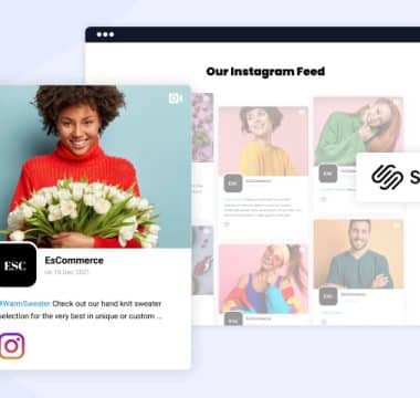 embed instagram widget in squarespace