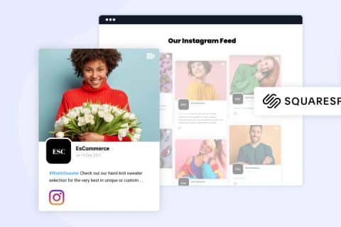 embed instagram widget in squarespace