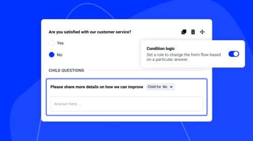 Add conditional logic in forms