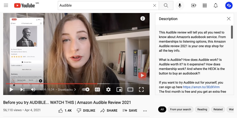 YouTube influencers campaign by Amazon