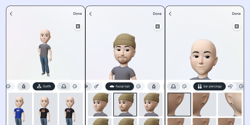 3d avatar creator: Với công nghệ 3D mới nhất, tạo ra hình ảnh của chính bạn với 3D Avatar Creator dễ dàng hơn bao giờ hết! Tận dụng trí tưởng tượng phi thường của bạn để tạo ra tất cả các kiểu nhân vật yêu thích của bạn trong thế giới ảo.
(Translation: With the latest 3D technology, creating your own image with 3D Avatar Creator has never been easier! Utilize your extraordinary imagination to create all your favorite characters in the virtual world.)