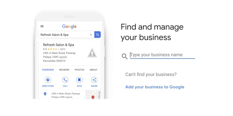 find or create google business profile