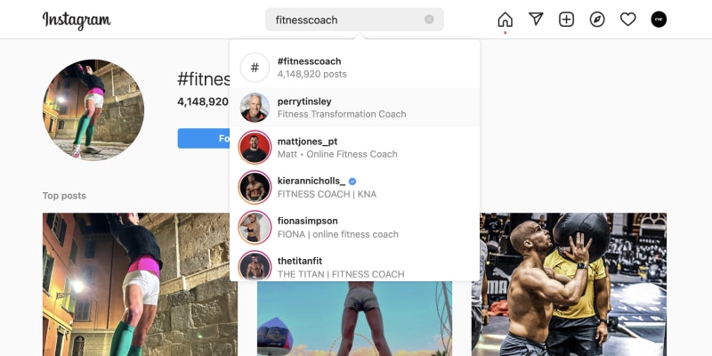 Find influencers on Instagram