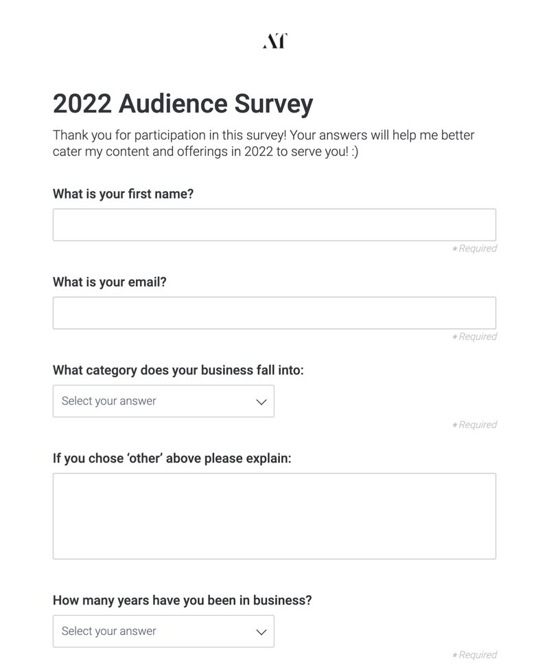 audience survey