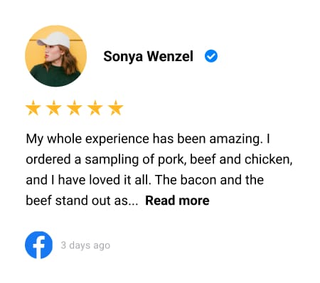 Facebook reviews carousel widget