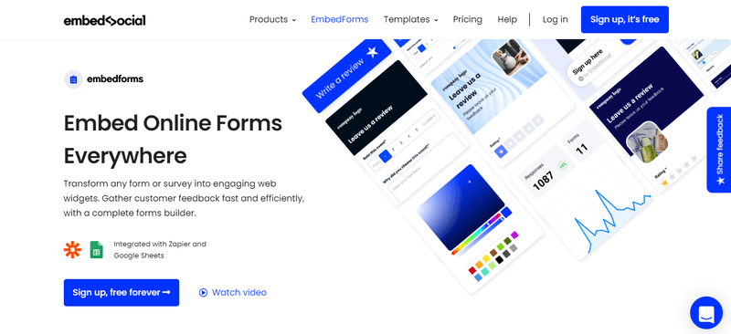 EmbedForms new forms