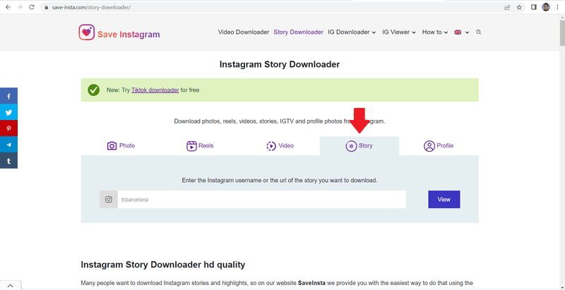 you can download instagram highlights with save insta