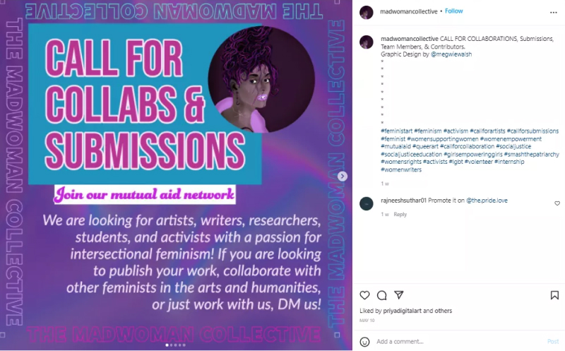 instagram post for collaboration