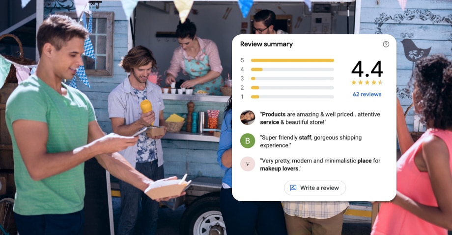 steps to leave a Google review