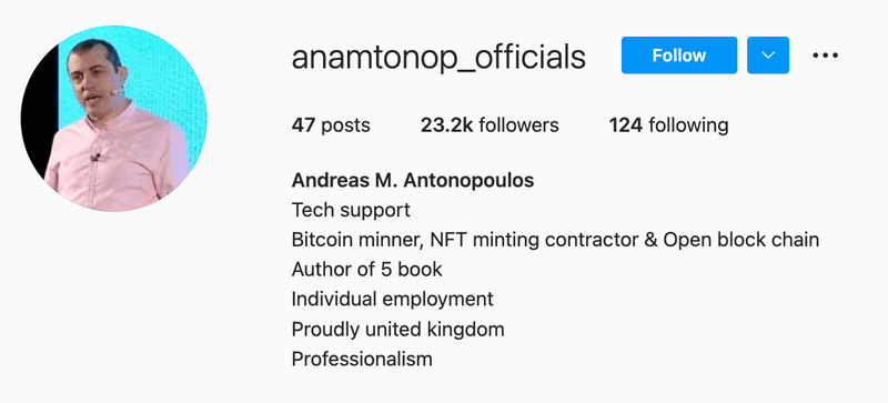 biografias de instagram para influenciadores de criptomoedas