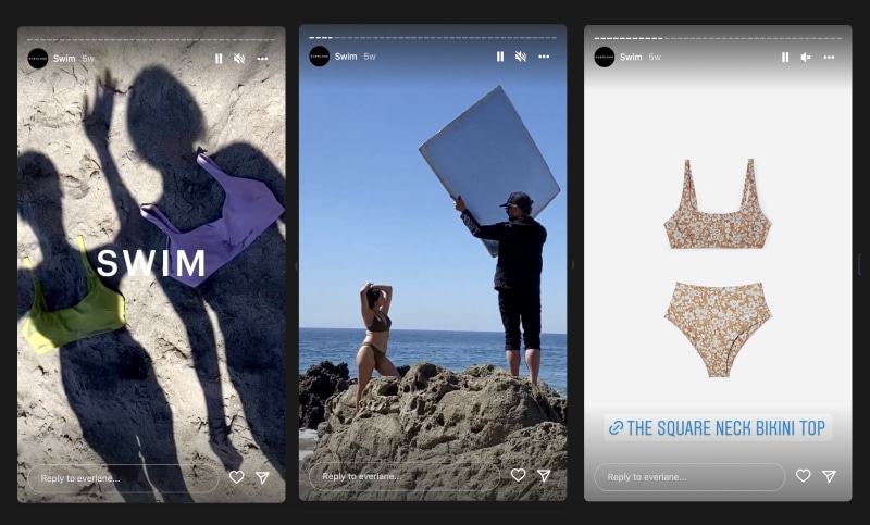 Instagram stories example