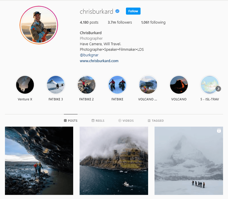 show your photography work on your Instagram feed