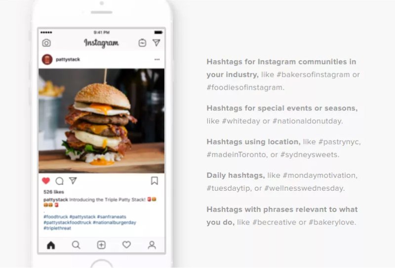 instagram hashtags types