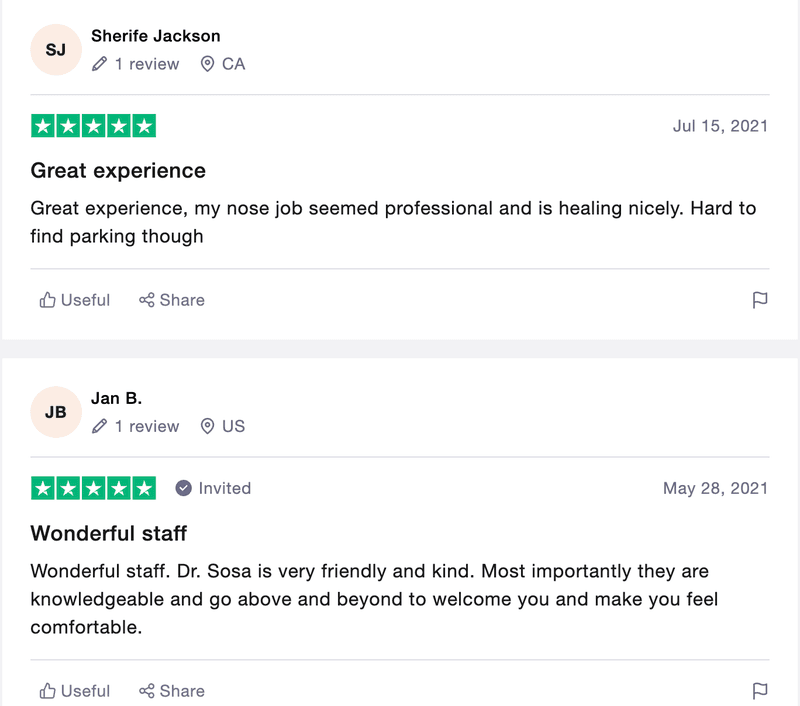 amazing feedback from customers