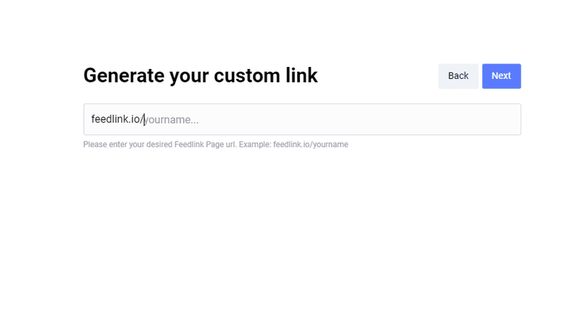 generate your link