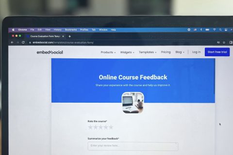 online course evaluation forms templates